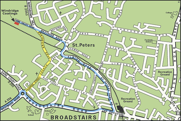 map of St.Peters